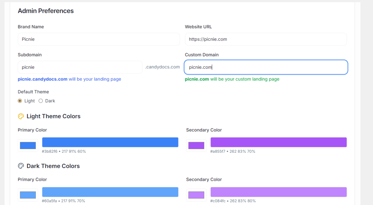 Custom Domain Hosting